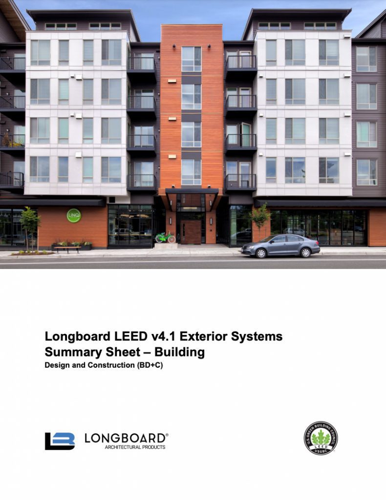 Quality Systems & LEED Longboard Architectural Products