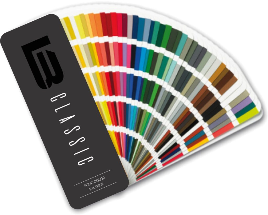 Loral Color Racks RAL Classic Solid Custom Color Deck - Samples