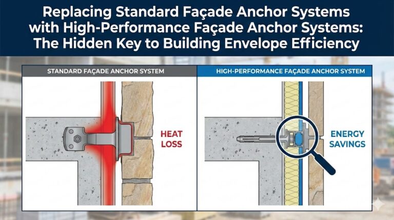Replacing Standard Façade Anchor Systems with High-Performance Façade Anchor Systems: The Hidden Key to Building Envelope Efficiency